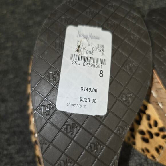Donald J Pliner Leopard Print Cork Wedge Sandals Size 8 – NWT, Chic, On-Trend - Picture 6 of 7